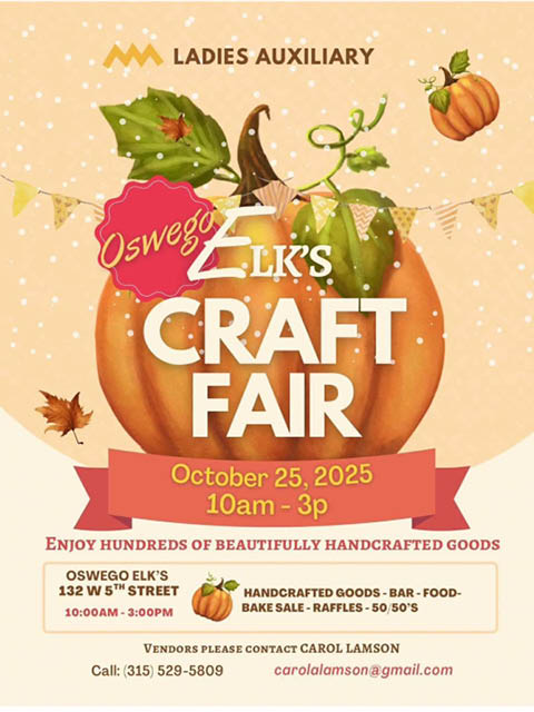 elks auxiliary craft fair 10.25.2025