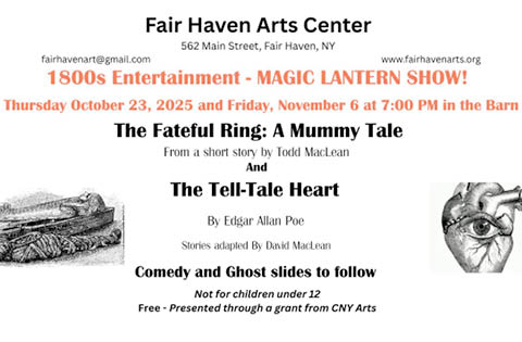 fair haven arts center ghost magic lantern show 11.6.2025