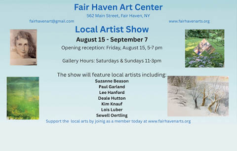 fair haven arts center local artist show 8.15.2025