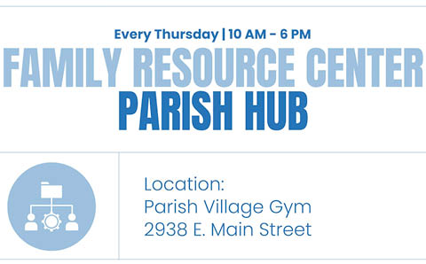 family fun time weekly parish village gym catholic charities 2025