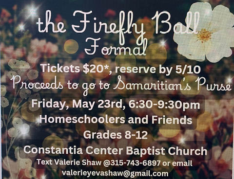 firefly ball homeschool formal prom constantia center baptist church 5.23.2025