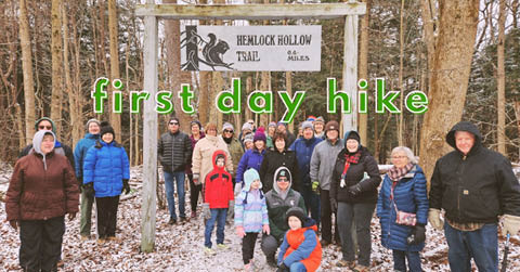first day hike beaver lake 1.1.2025