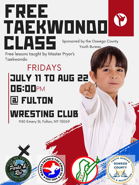 free tae kwon do classes fulton wrestling club summer 2025