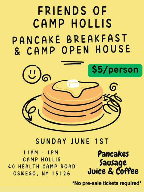 friends camp hollis pancake breakfast open house 6.1.2025