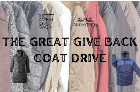 great give back coat drive ainsworth library 10.18.2025