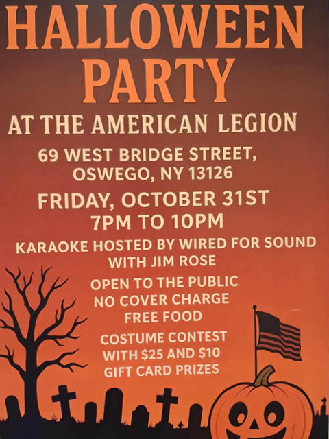 halloween party american legion 10.31.2025