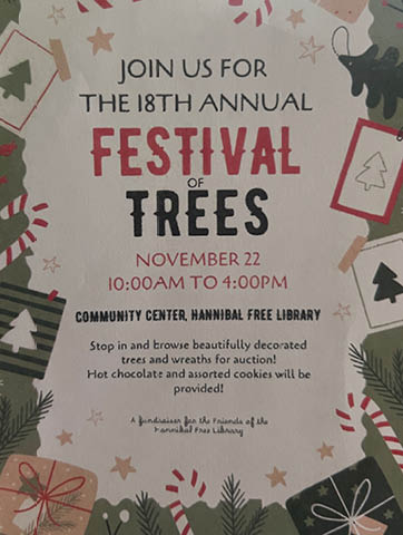 hannibal festival of trees library 11.22.2025