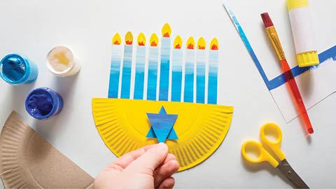 hanukkah family craft fulton library 12.17.2025