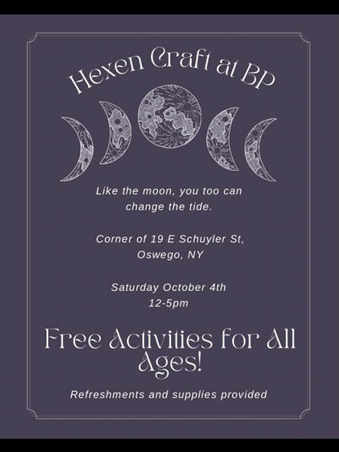 hexen craft at border patrol organize oswego 10.4.2025