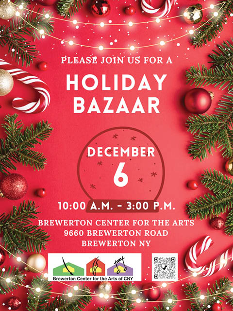 holiday bazaar brewerton center arts 12.6.2025