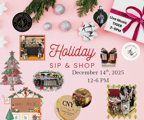 holiday sip shop sterling valley vineyard 12.14.2025