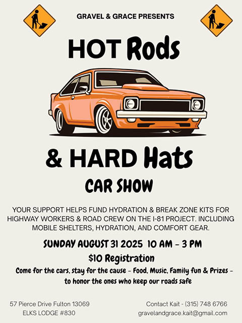 hot rods hard hats car show fulton elks 8.31.2025