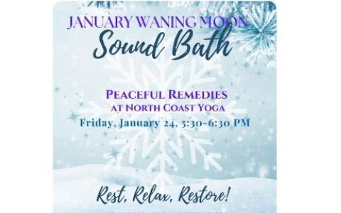 january sound bath waning moon peaceful remedies north coast yoga 1.24.2025