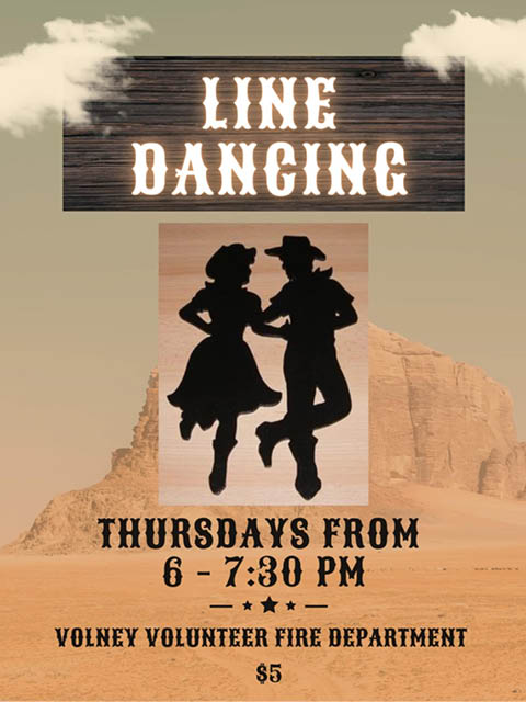 line dancing volney fire department thursdays 2025