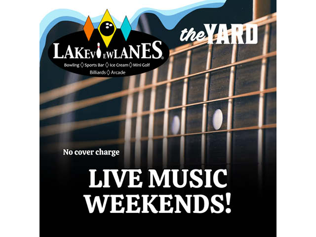 live music weekends lakeview lanes yard 2025