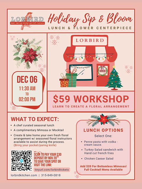 lorbird sip bloom holiday edition 12.6.2025