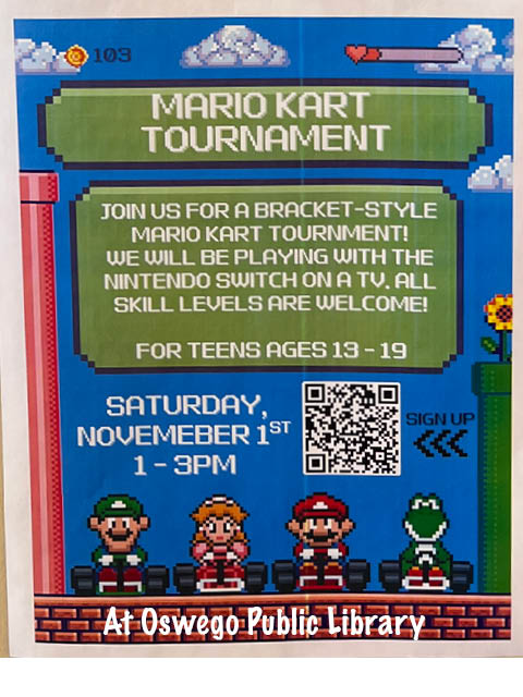 mario kart tournament teens opl 11.1.2025