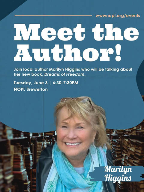 meet the author marilyn higgins nopl brewerton 6.3.2025