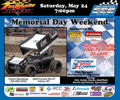 memorial day weekend empire super sprints ess fulton speedway 5.24.2025