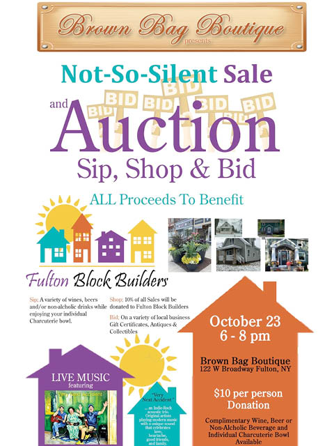 not so silent auction brown bag boutique 10.23.2025