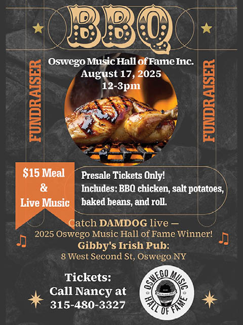 oswego music hall fame fundraiser gibbys 8.17.2025