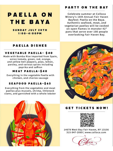 paella on the bay colloca estate winery 7.20.2025