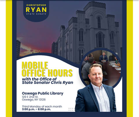 senator chris ryan mobile office hours opl monthly 2025