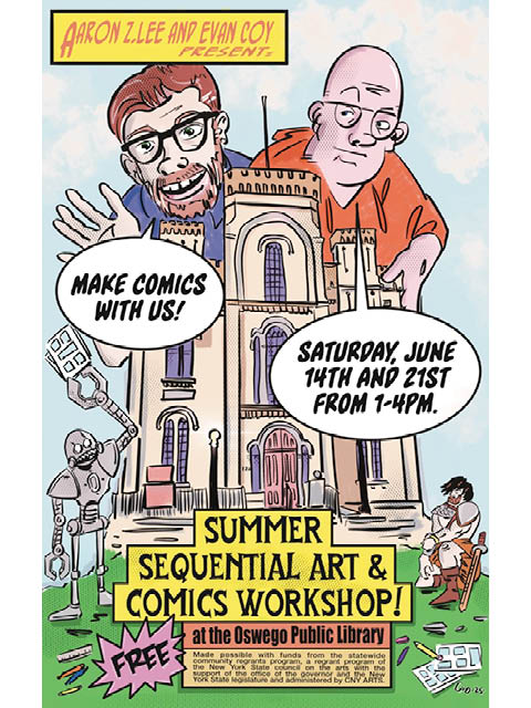 sequential art comic workshop opl comic shop summer 2025