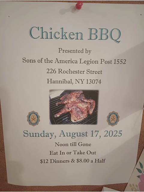 sons of america legion hannibal chicken bbq 8.17.2025