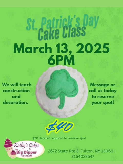 st patricks day cake class kathys cakes big dipper 3.13.2025