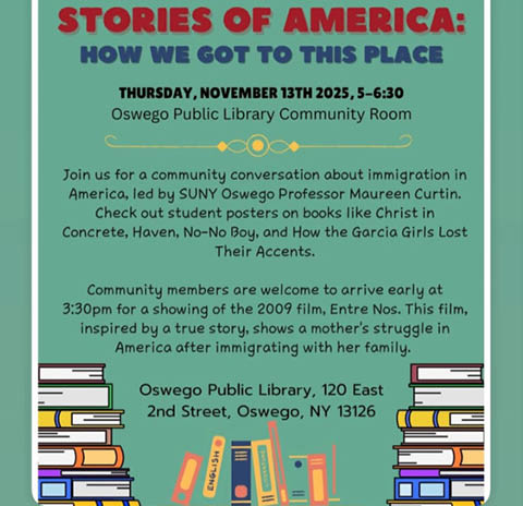 stories of america organize oswego opl 11.13.2025