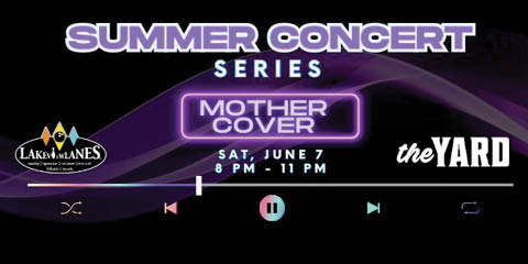 summer concert series lakeview lanes the yard mother cover 6.7.2025