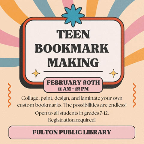 teen bookmark making fpl 2.20.2025