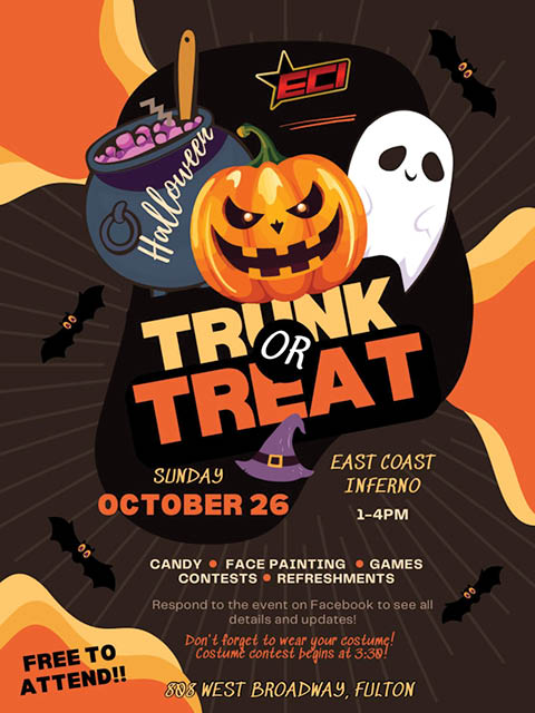 trunk treat east coast inferno fulton 10.26.2025