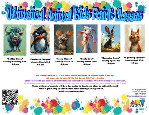 whimsical animal painting classes cny art scene february march 2025