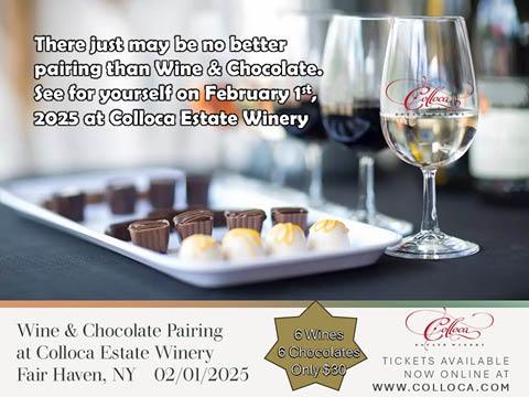 wine chocolate pairing colloca winery 2.1.2025