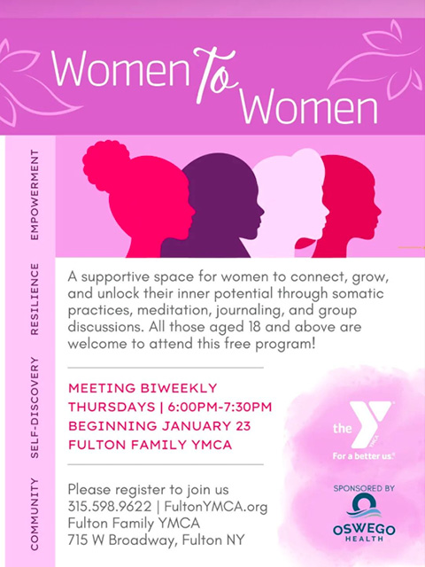 women to women support group fulton ymca thursdays 2025