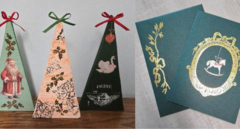 wooden trees christmas card crafts 11.8.2025