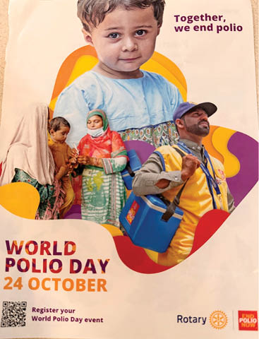 world polio day rotary walk fulton sunrise rotary 10.25.2025