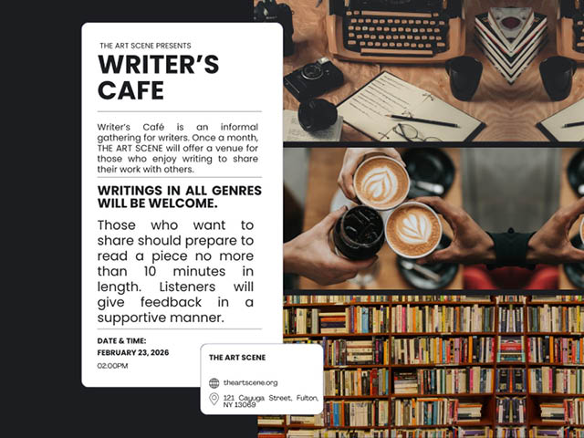 writers cafe cny arts center 2.20.2025