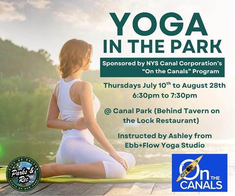 yoga in canal park fulton thursdays july august 2025