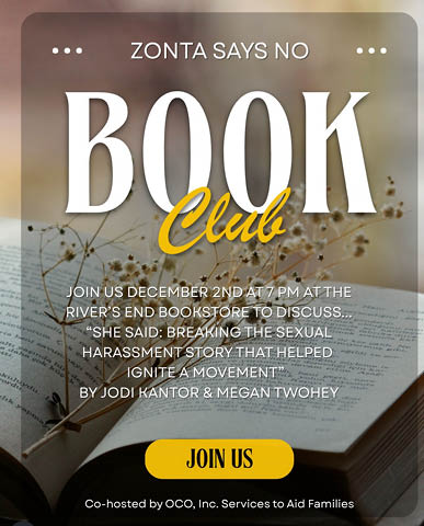 zonta book club rivers end 12.2.2025