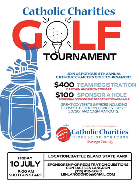 4th catholic charities golf tournament battle island 7.10.2026