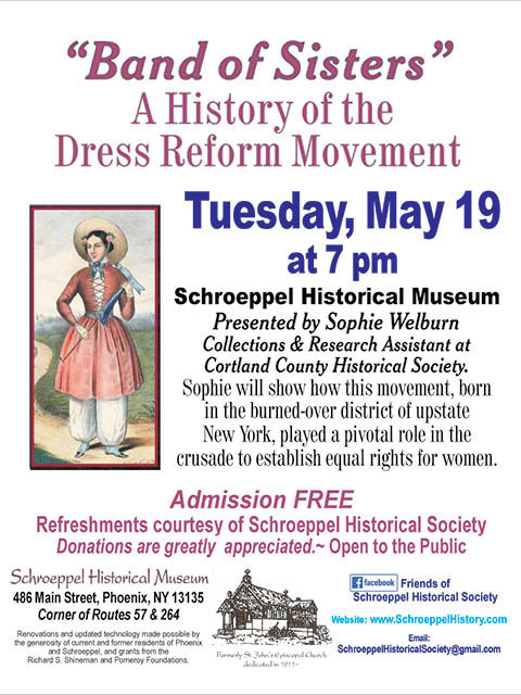band of sisters presentation sophie welburn schroeppel historical society 5.19.2026
