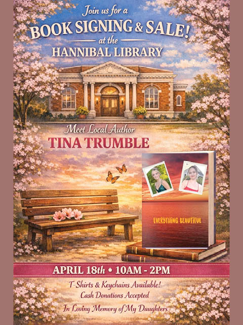 book signing hannibal free library tina trumble 4.18.2026