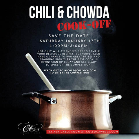 chili chowda cook off colloca estate winery 1.17.2026