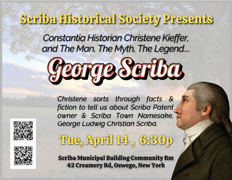 christene kieffer on george scriba at scriba historical society municipal building 4.14.2026