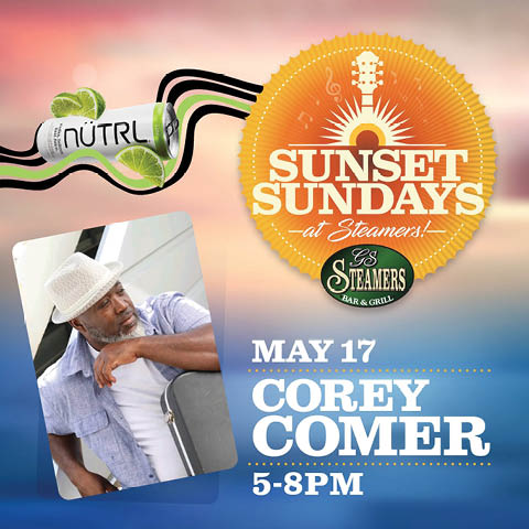 corey comer sunset sundays steamers 5.17.2026