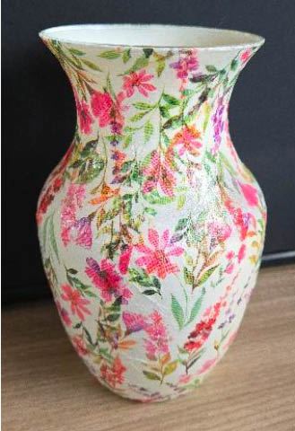 decoupage vase class nancy dill central square legion 4.4.2026