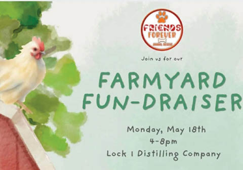 farmyard fun draiser friends forever lock 1 distillery 5.18.2026